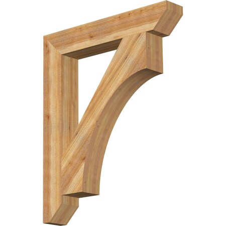 Ekena Millwork Westlake Slat Rough Sawn Bracket, Western Red Cedar, 6"W x 38"D x 46"H BKT06X38X46WTL06RWR